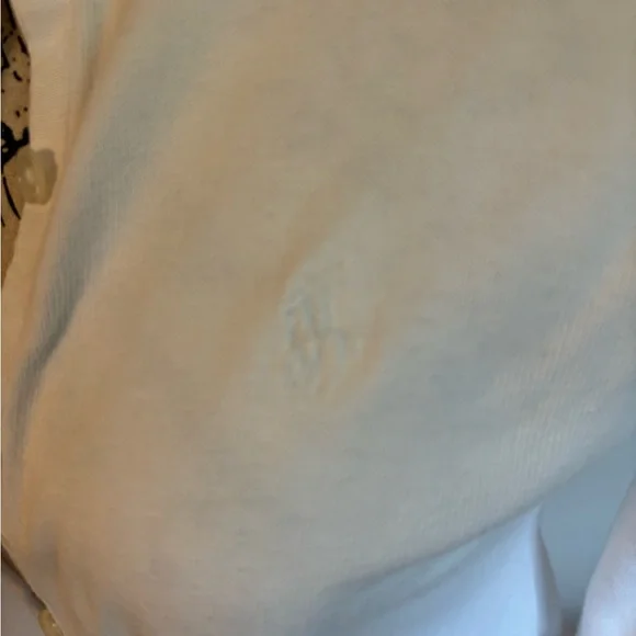 Ralph Lauren White Button-Up Cardigan - Picture 2 of 5